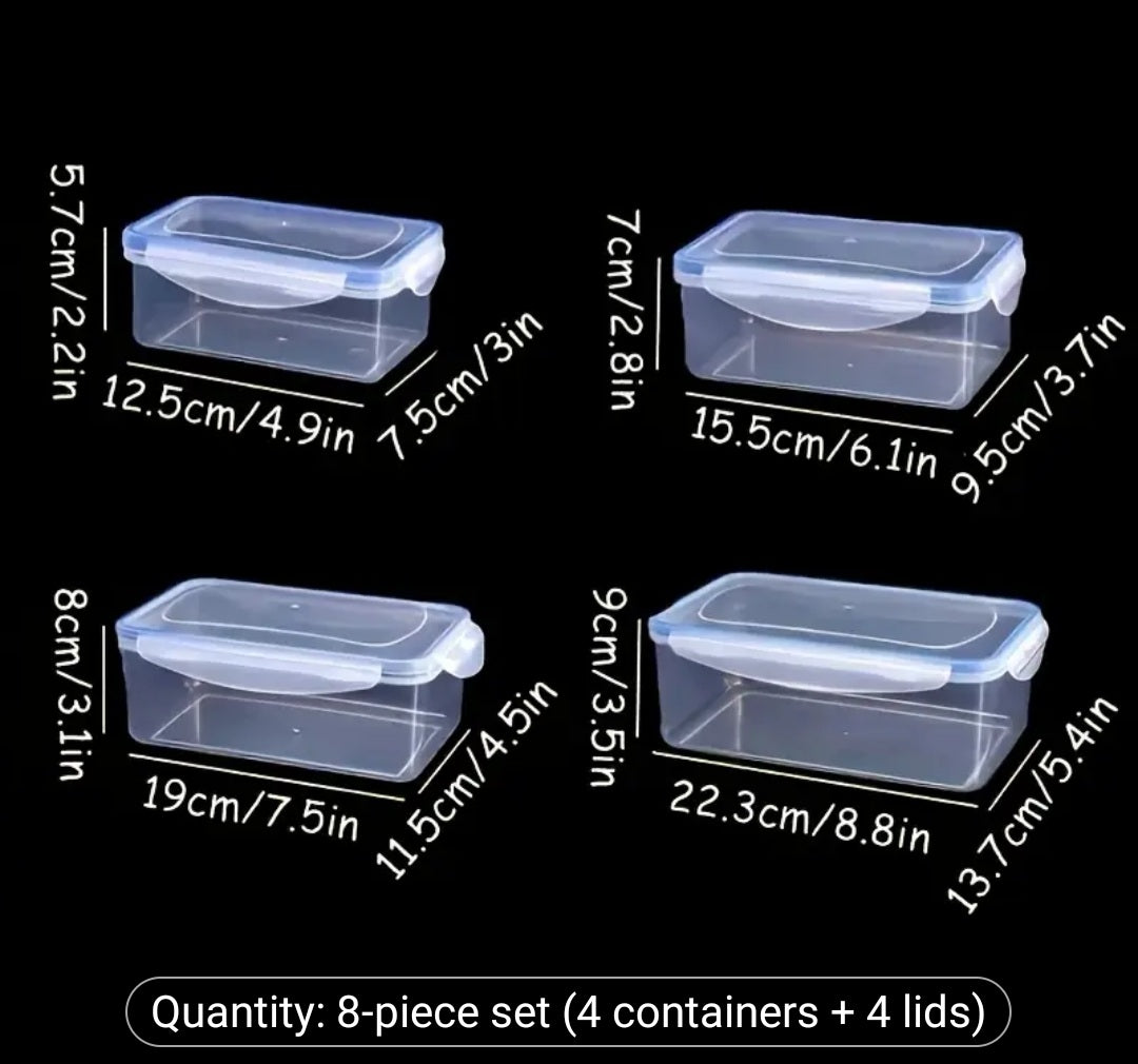 8pcs set containers