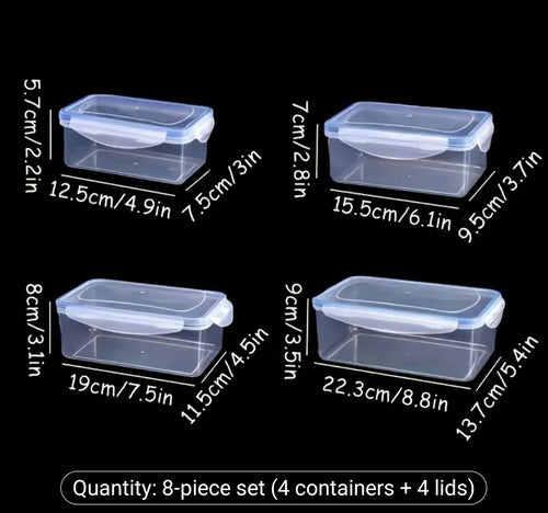 8pcs set containers