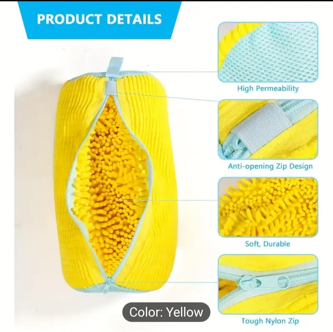 Shoe washing machine bag