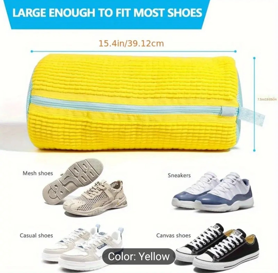 Shoe washing machine bag